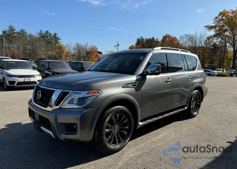 2017 Nissan Armada Platinum z USA, uszkodzony, nr VIN JN8AY2NE5H9703778